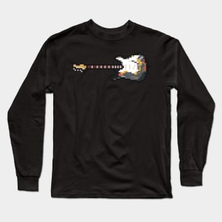 Pixel 1965 Burnt Astoria Lefty Guitar Long Sleeve T-Shirt